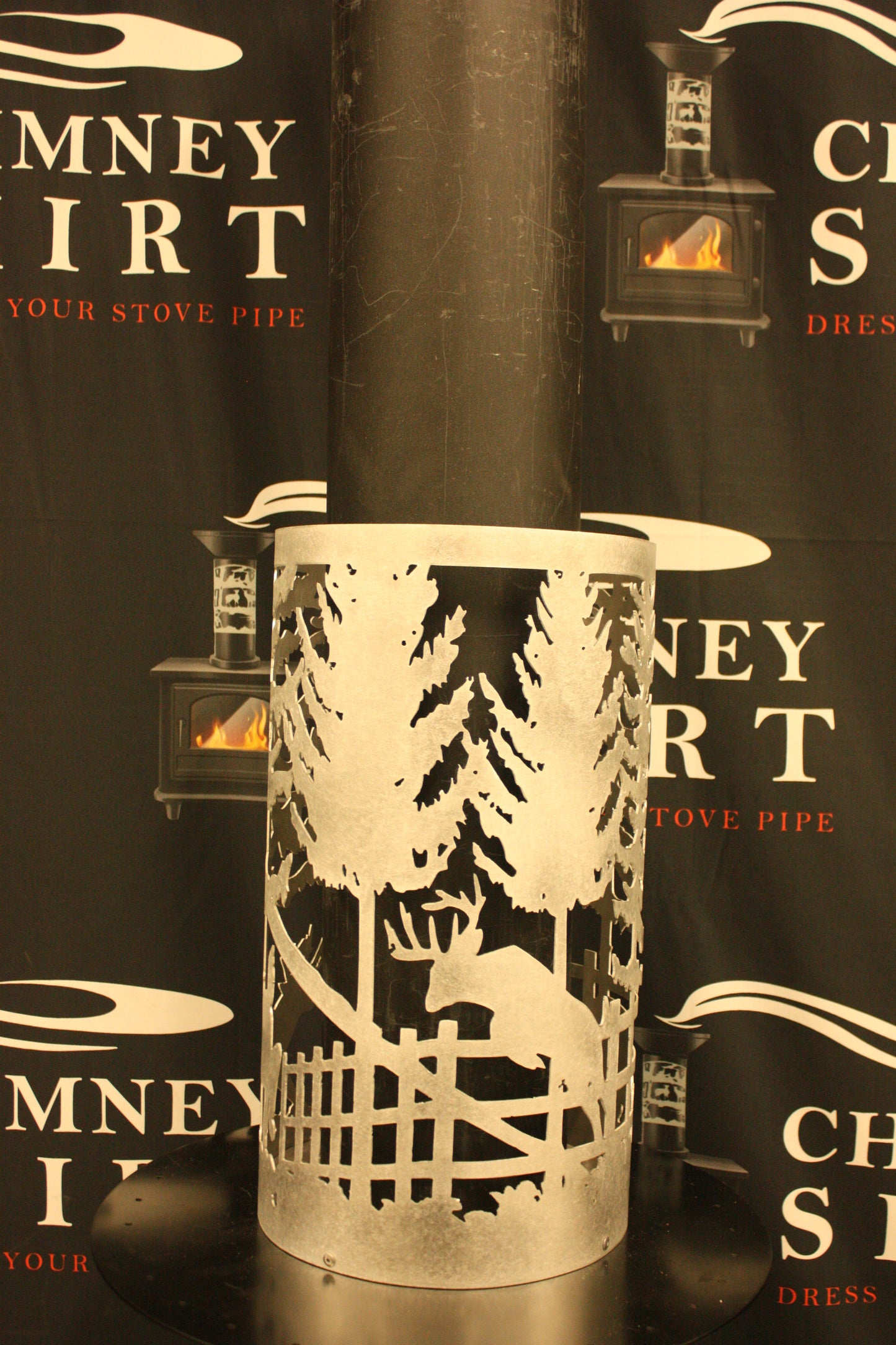 Deer Jumping Chimney Skirt
