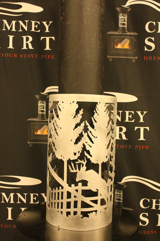 Deer Jumping Chimney Skirt